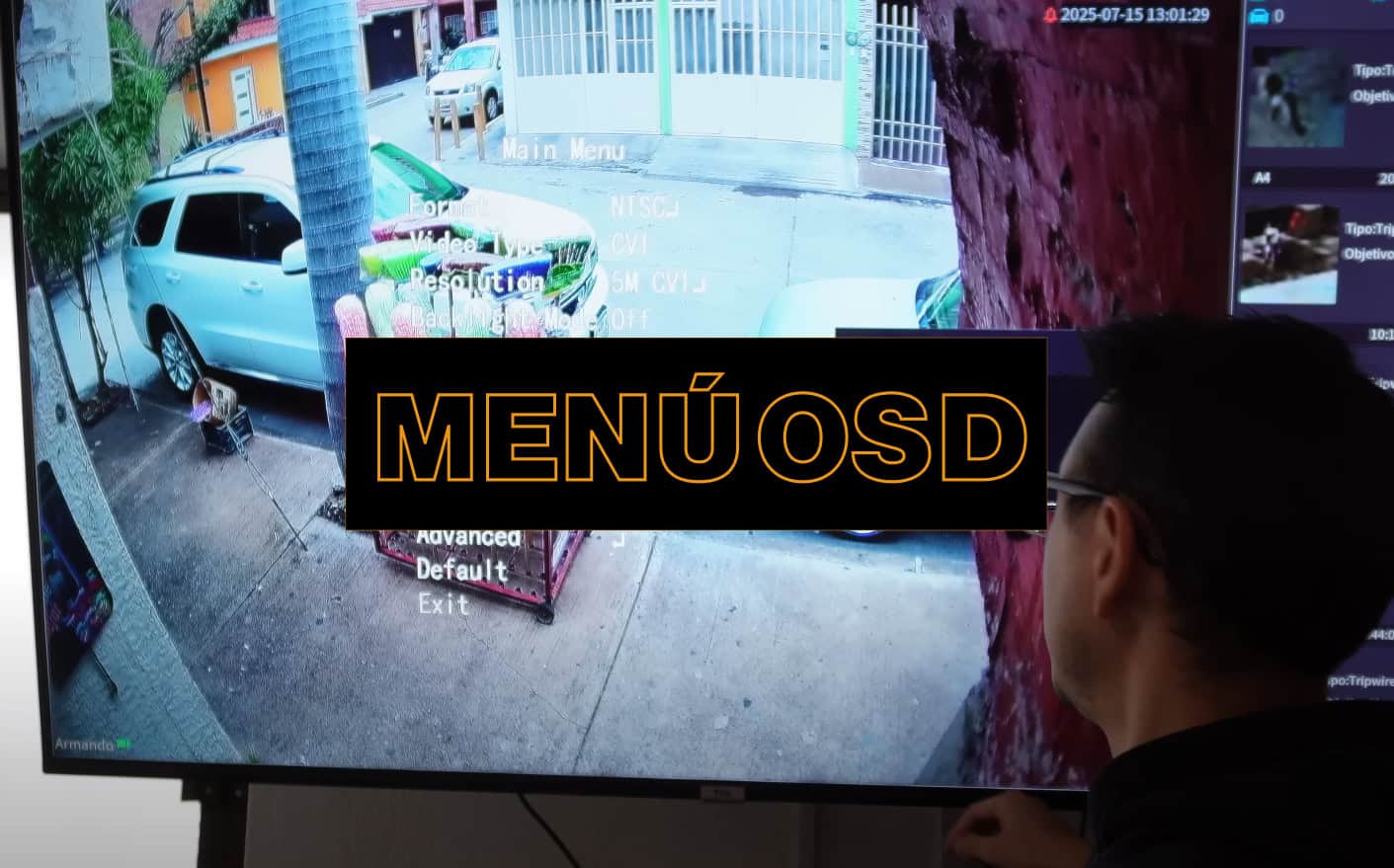 qué es el menú osd en cámaras
