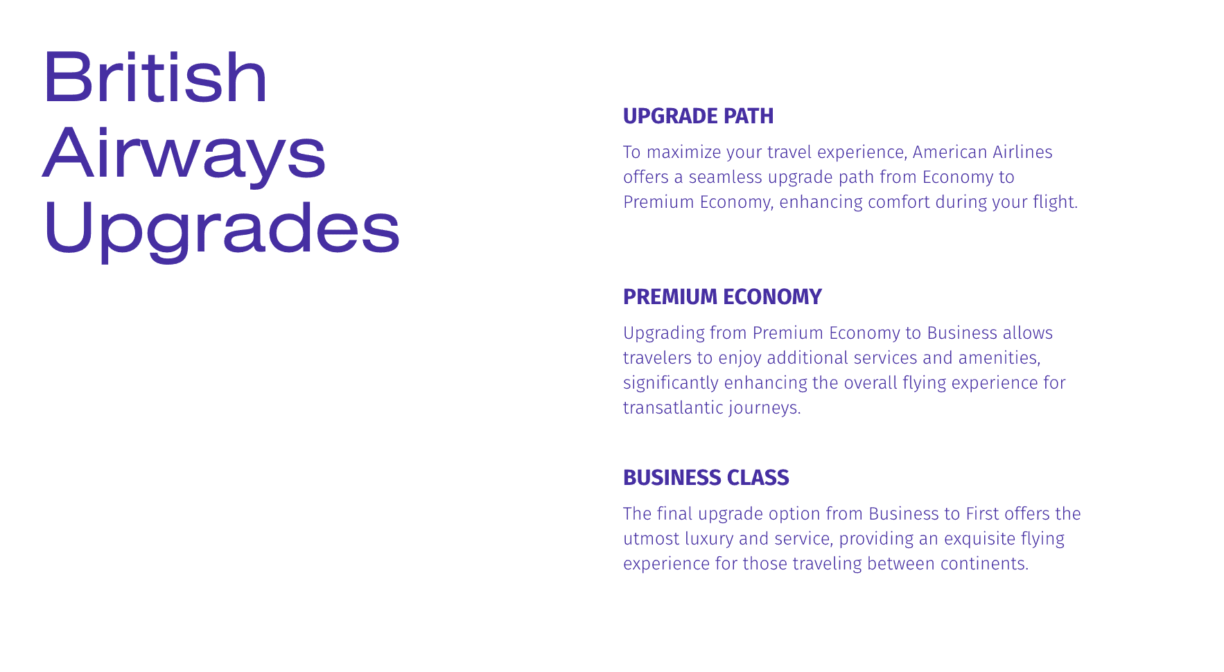 AA Systemwide Upgrades (SWUs) in AAdvantage: How They Work, Who Gets Them, How Use 5 SWU AA on British Airways (transatlantic)
