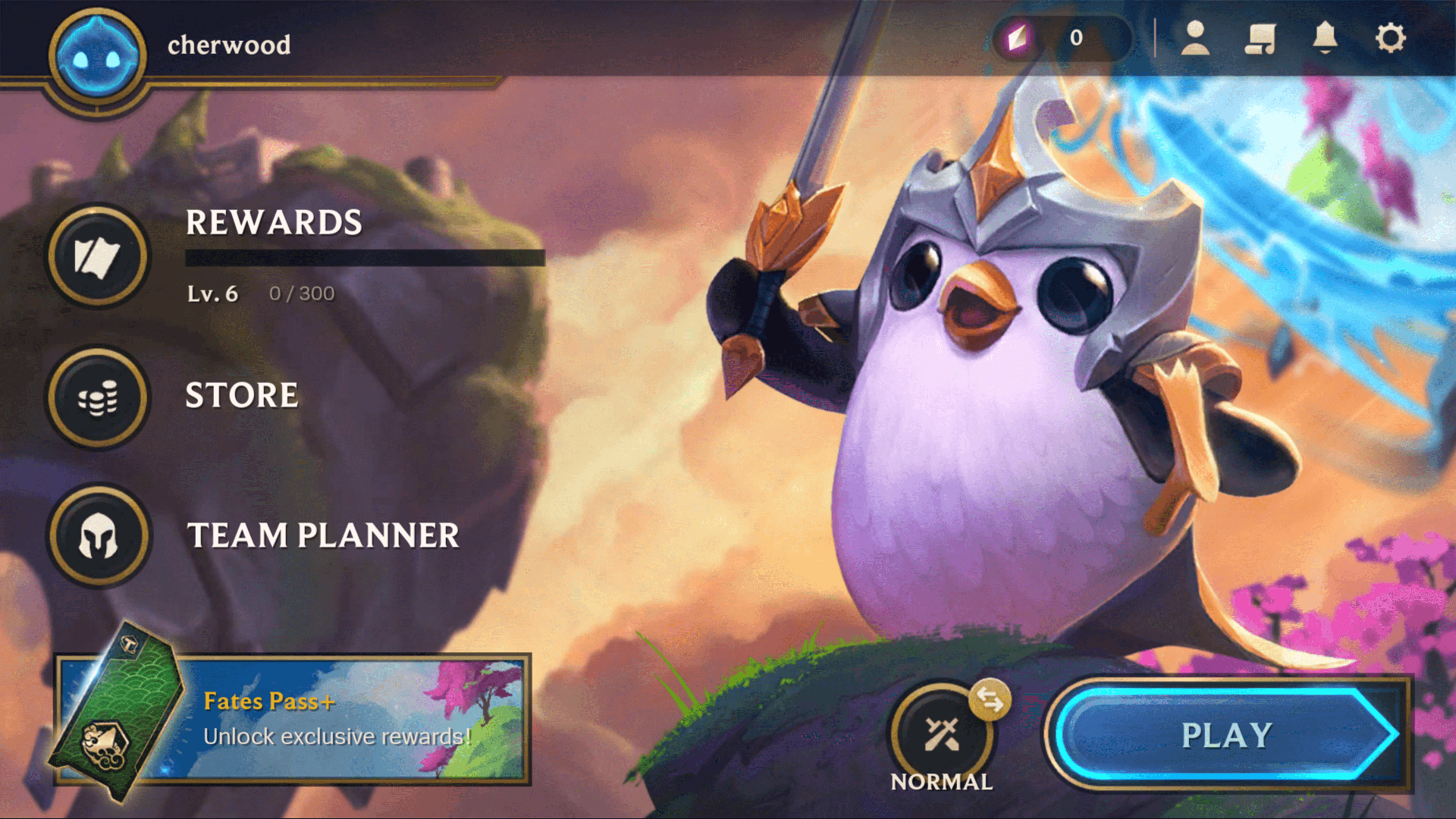 Diseño de UI | UX para Juegos Móviles. Diseño de UI para Juegos Móviles en Teléfonos Inteligentes. Mejores Prácticas de Diseñadores de UI en Arte de Juego 8 teamfight-tactics-mobile-main-menu