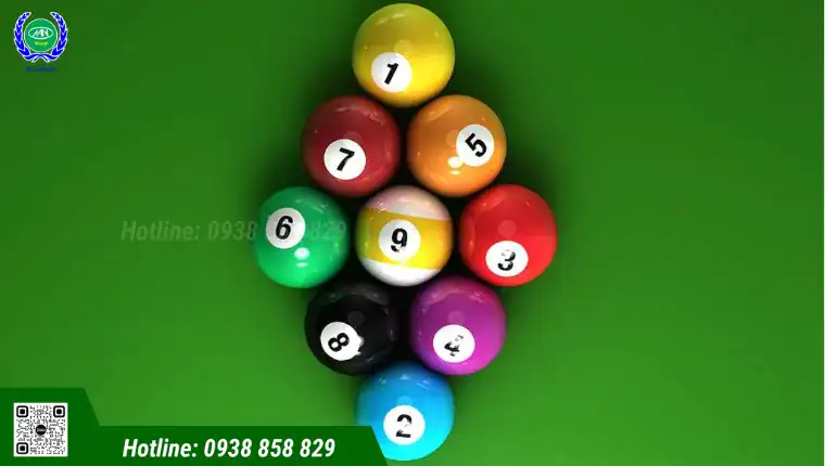 Cách Xếp Bi Chuẩn Thi Đấu 8, 9, 15 Lỗ, Bida 3 Băng 3 cách xếp bi