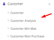 Select customer analysis tab
