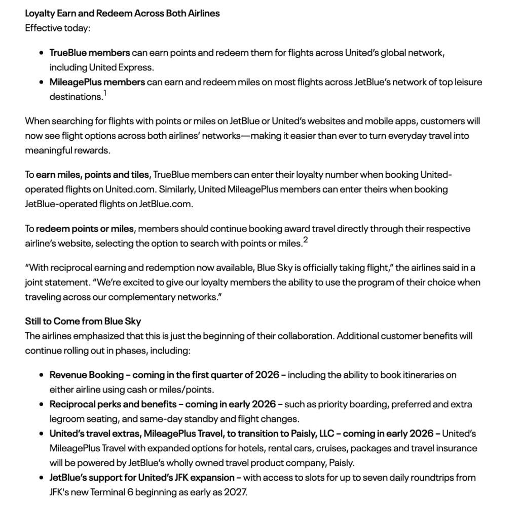 JetBlue & United “Blue Sky” Partnership — Overview 2 JetBlue & United “Blue Sky” Partnership — Overview