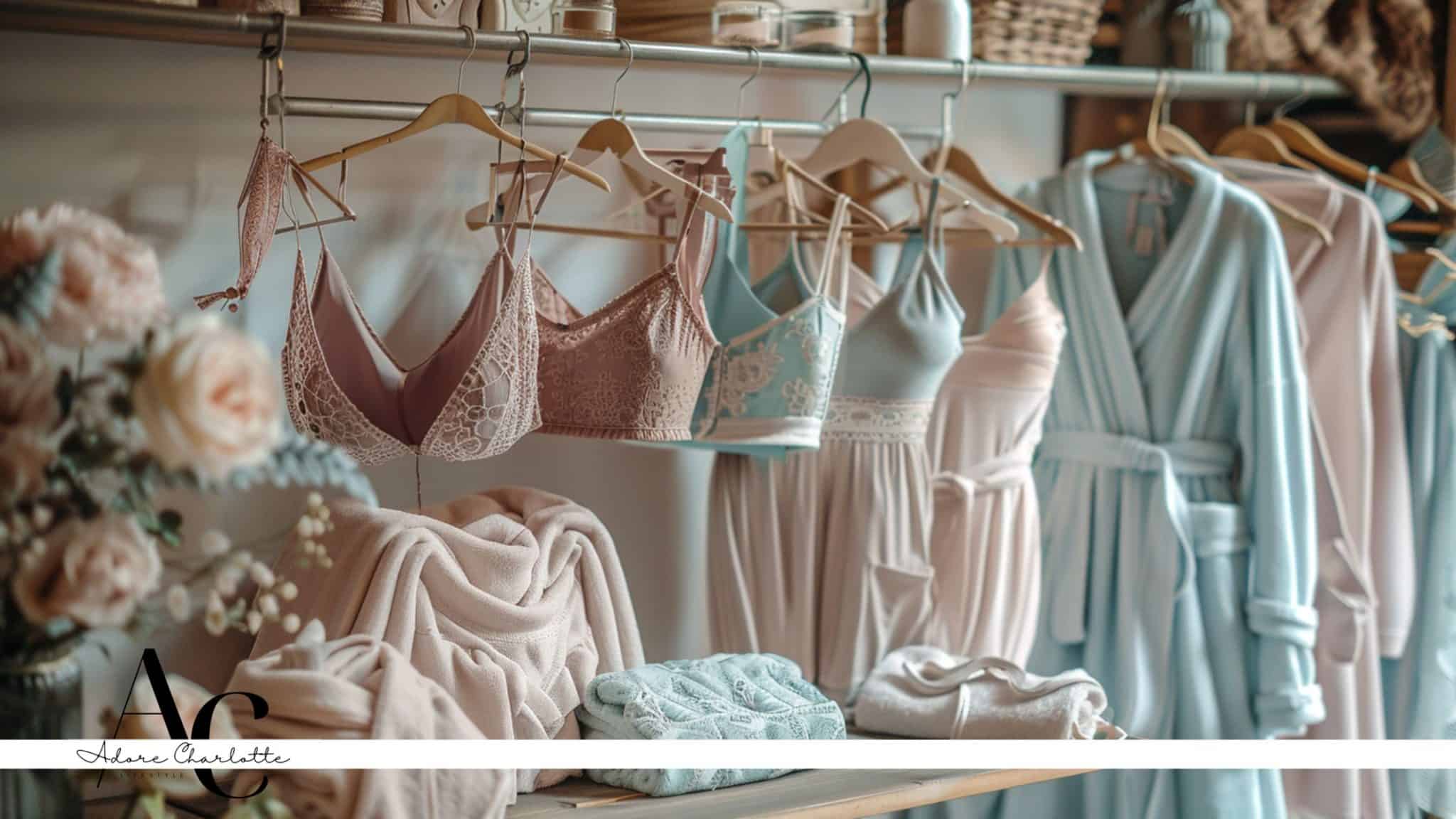 A rack of commfortable and Uncomfortable Bras