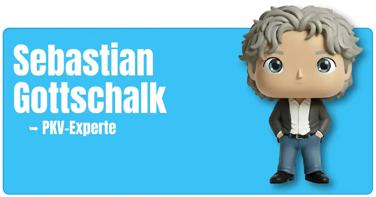 Sebastian Gottschalk - PKV-Berater von fairbeamtet.de - Dargestellt als Maskottchen. Beitragsbild des Beraterprofils.