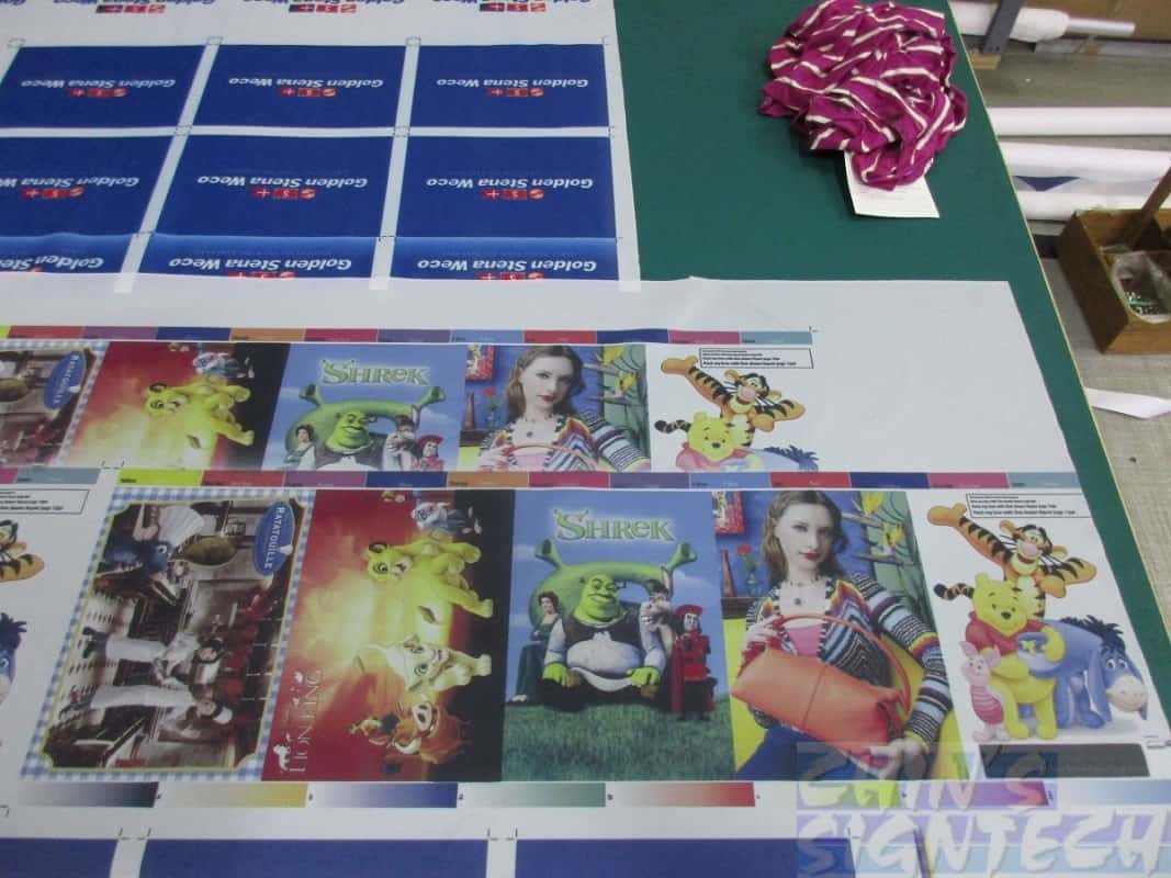 Dull and light colour from dye sublimation printing without heating Dull and light colour from dye sublimation printing without heating