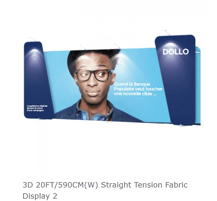 Tension Fabric Backdrop in 3D (2) Tension Fabric Backdrop in 3D