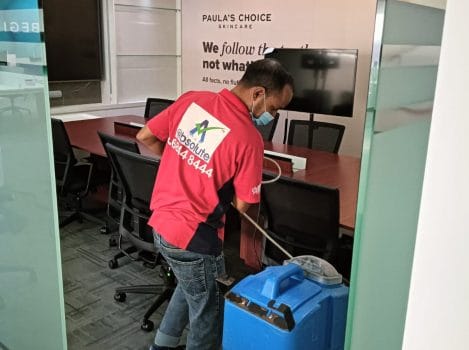 Singapore Carpet Cleaning Pte Ltd Office Cleaning in progress Singapore Carpet Cleaning Pte Ltd Office Cleaning in progress