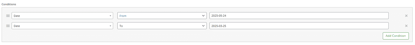 Use date as gifting condition