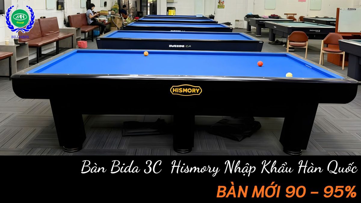Thanh lý bàn bida 3c hismory nhập khẩu hàn quốc chính hãng, giá tốt, miễn phí vận chuyển | Bida Hoàng Anh Nam Group