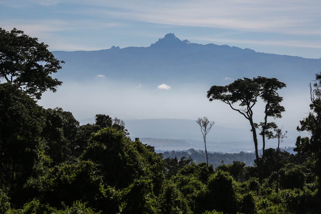 Die markante Aberdare Range im Aberdare Nationalpark in Kenia