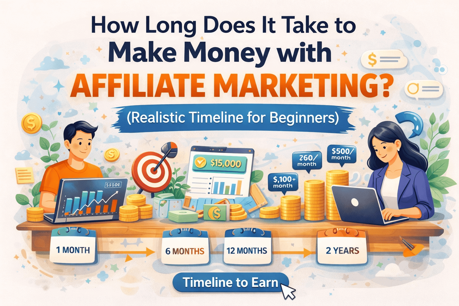 make money online Affiliate marketing journey explained visually