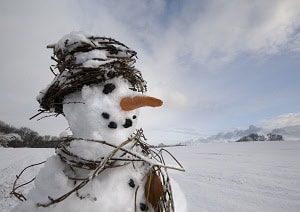 real snowman