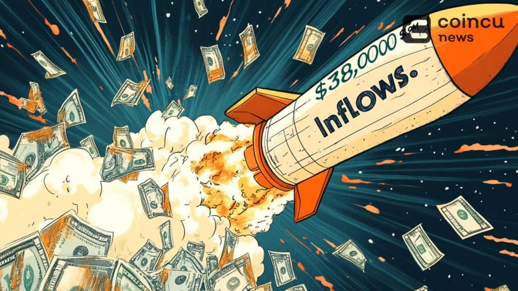 Spot Bitcoin ETF Inflows Reach $39M As BTC Nears $58,000 2 Spot Bitcoin ETF Inflows Reach $39M As BTC Nears $58,000