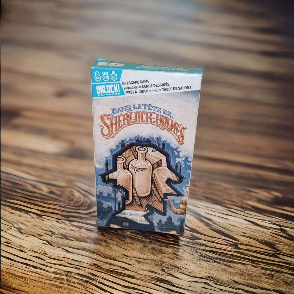 Carton de jeu d'évasion inspiré de Sherlock Holmes pour table de salon, jeu de société, divertissement, casse-tête Sherlock Holmes, jeu à emporter, jeu d'esprit, boîte de jeu d'escape room, jeux de société thématiques Sherlock.