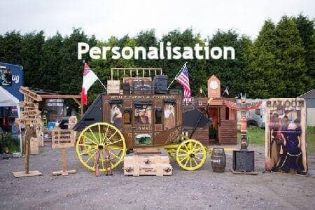 Wild West Stagecoach booth Wild West Stagecoach booth