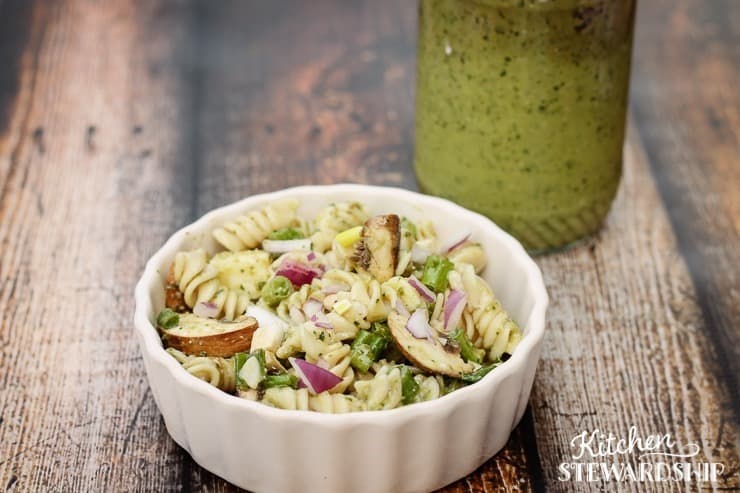 Pasta Salad with Magic Green Sauce Pasta Salad with Magic Green Sauce