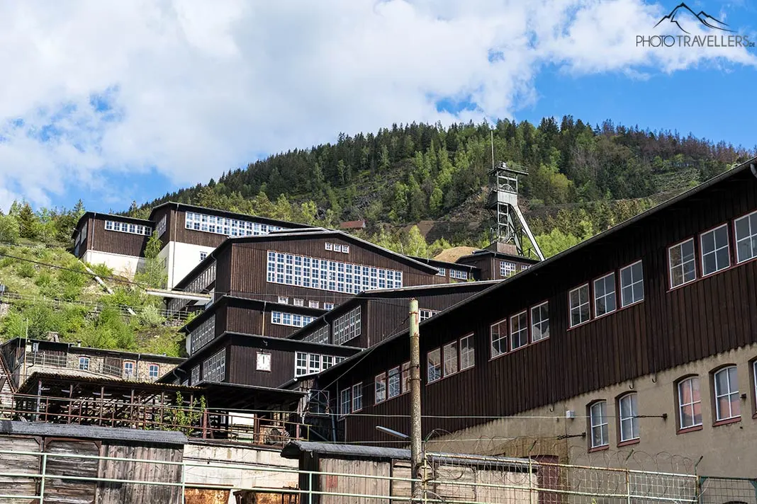 Blick auf das Besucherbergwerk Rammelsberg