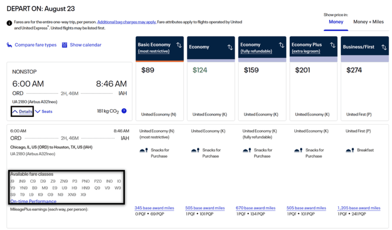 Mastering United PlusPoints: How to Earn and Use Them for Upgrades 4 Example United's Expert Mode Search