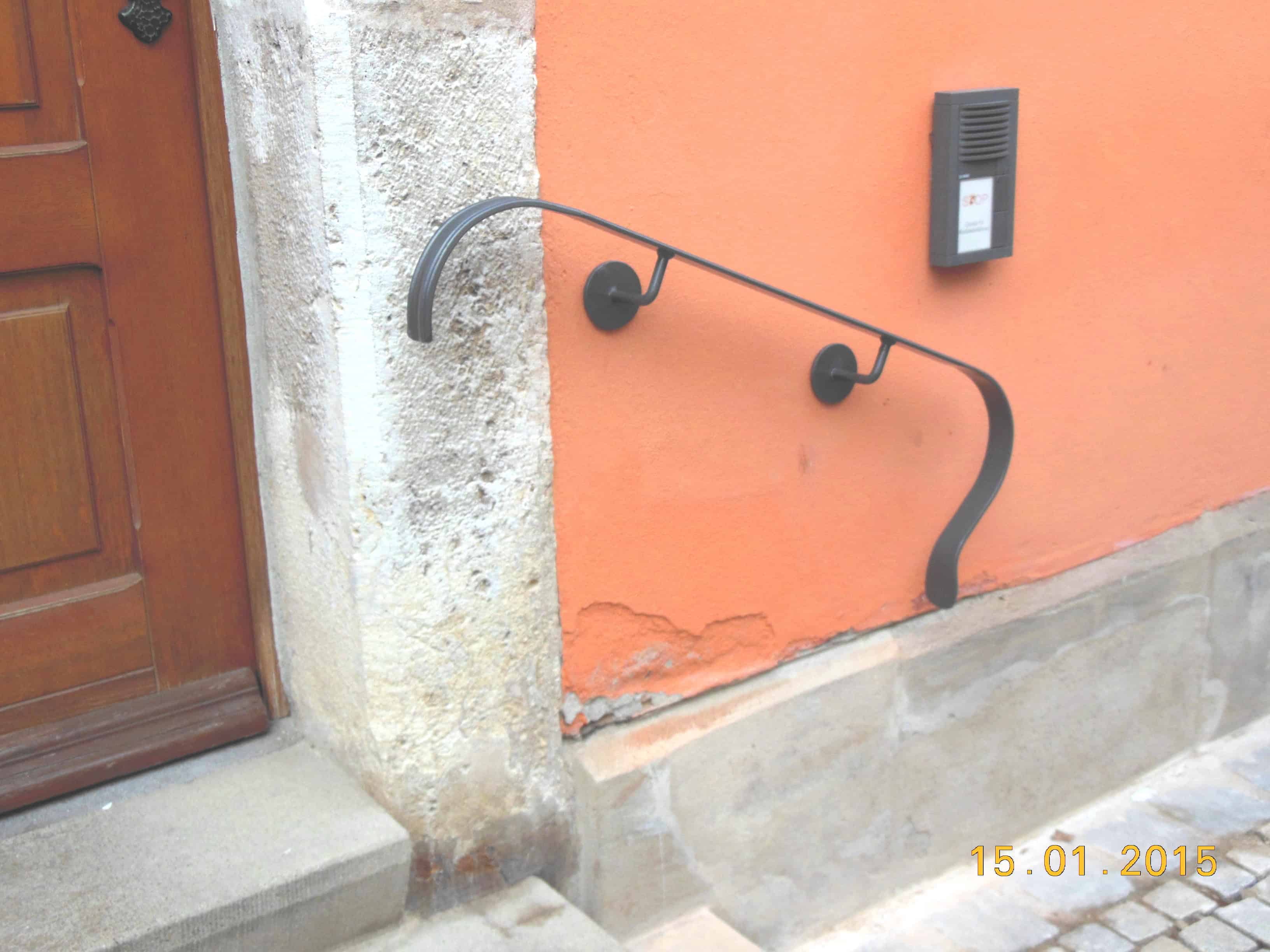 Handlauf Stahl pulverbesichtet