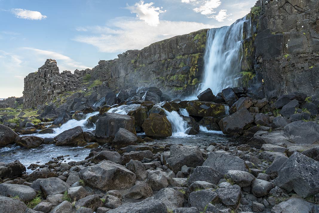 Der Öxarárfoss im Thingvellir-Nationalpark in Island