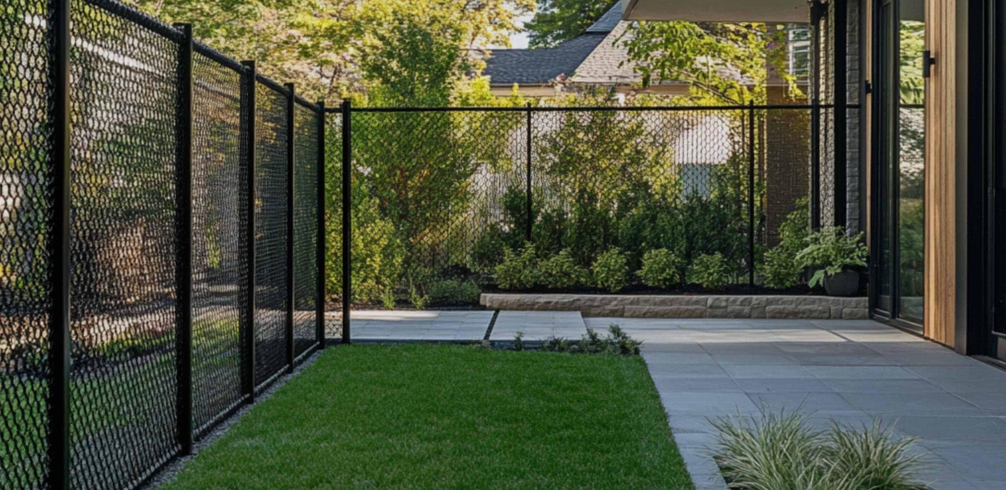 Chain link fencing hero