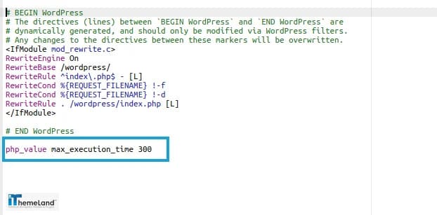 maximum execution time
