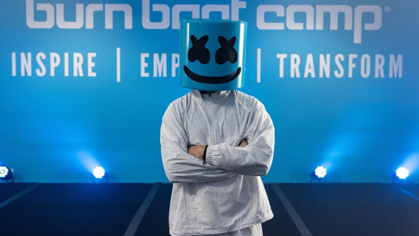 Marshmello joins Burn Boot Camp as an equity partner and future franchise owner. Image Courtesy of Burn Boot Camp