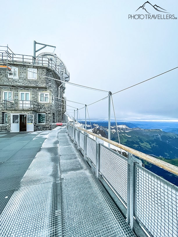 Die Sphinx-Aussichtsplattform am Jungfraujoch in der Schweiz