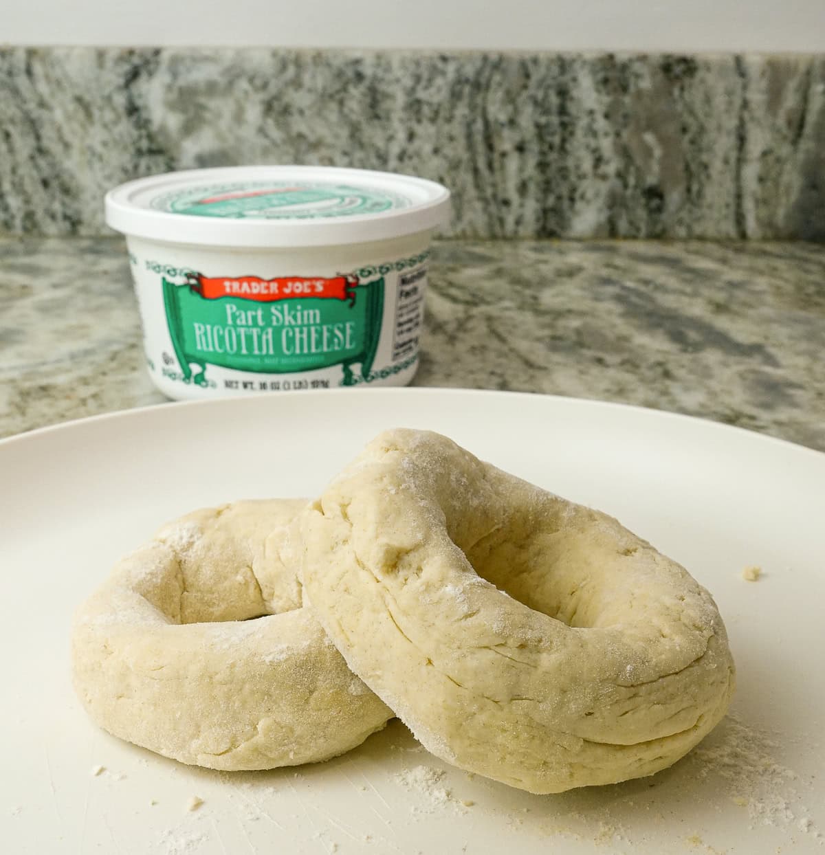 Ricotta cheese bagel dough