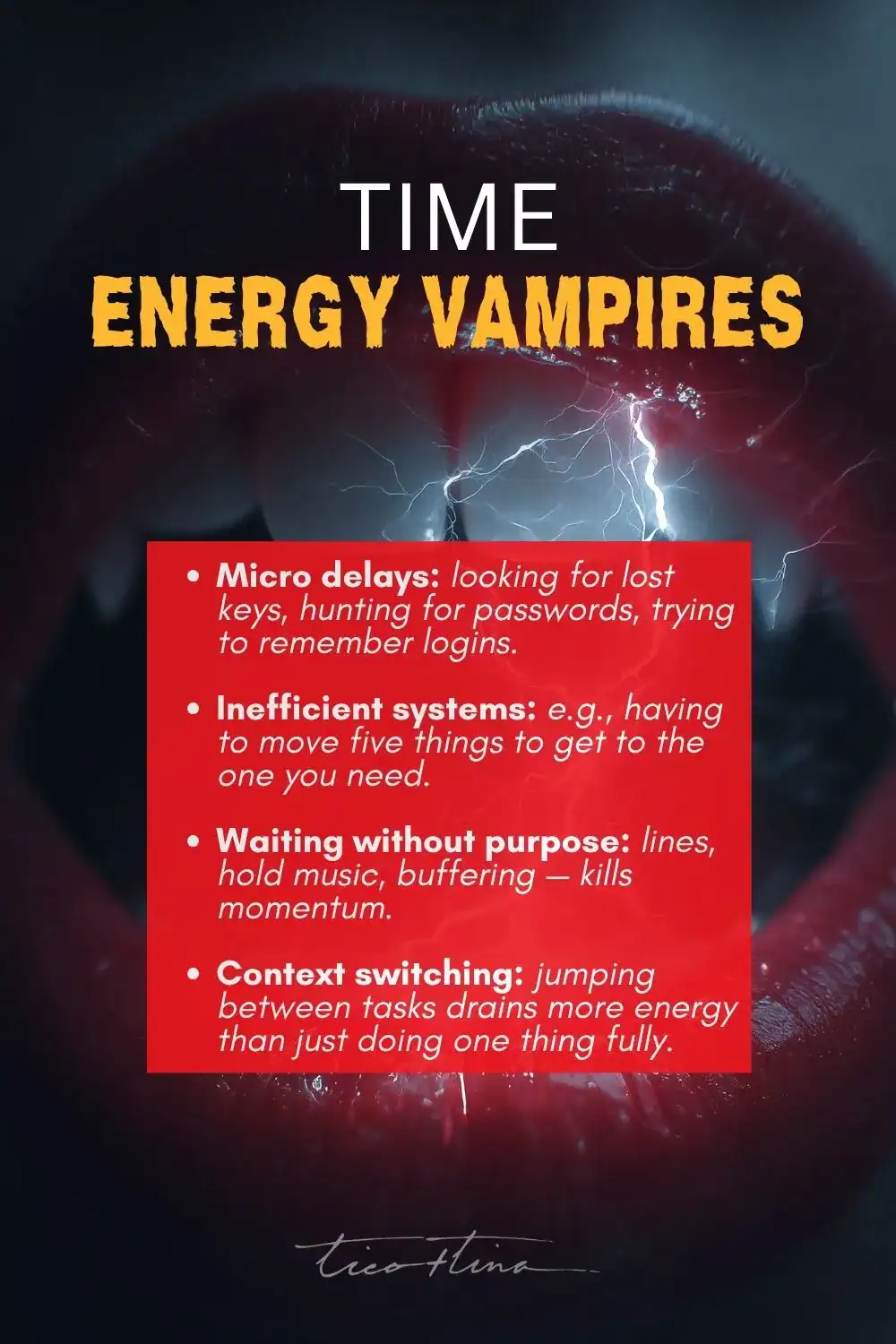 time energy drains