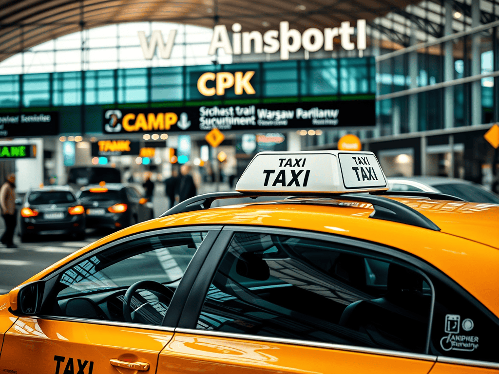 Taxi CPK - Taksówka na Lotnisko CPK Warszawa-Baranów Pomiedzy lotniskami Chopina i modlin