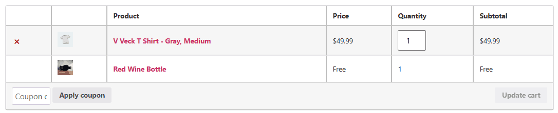 first purchase gift result