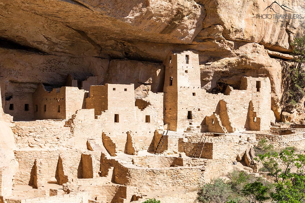 Die imposanten Behausungen im Cliff Palace im Mesa Verde Nationalpark