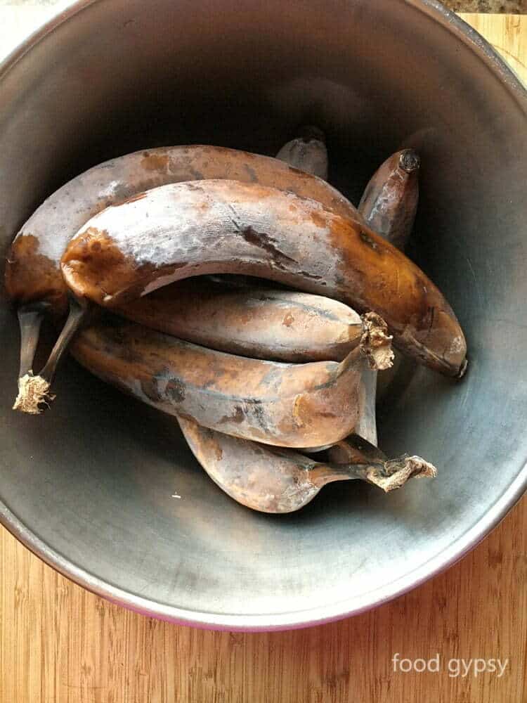 Frozen bananas make the best Banana Bread