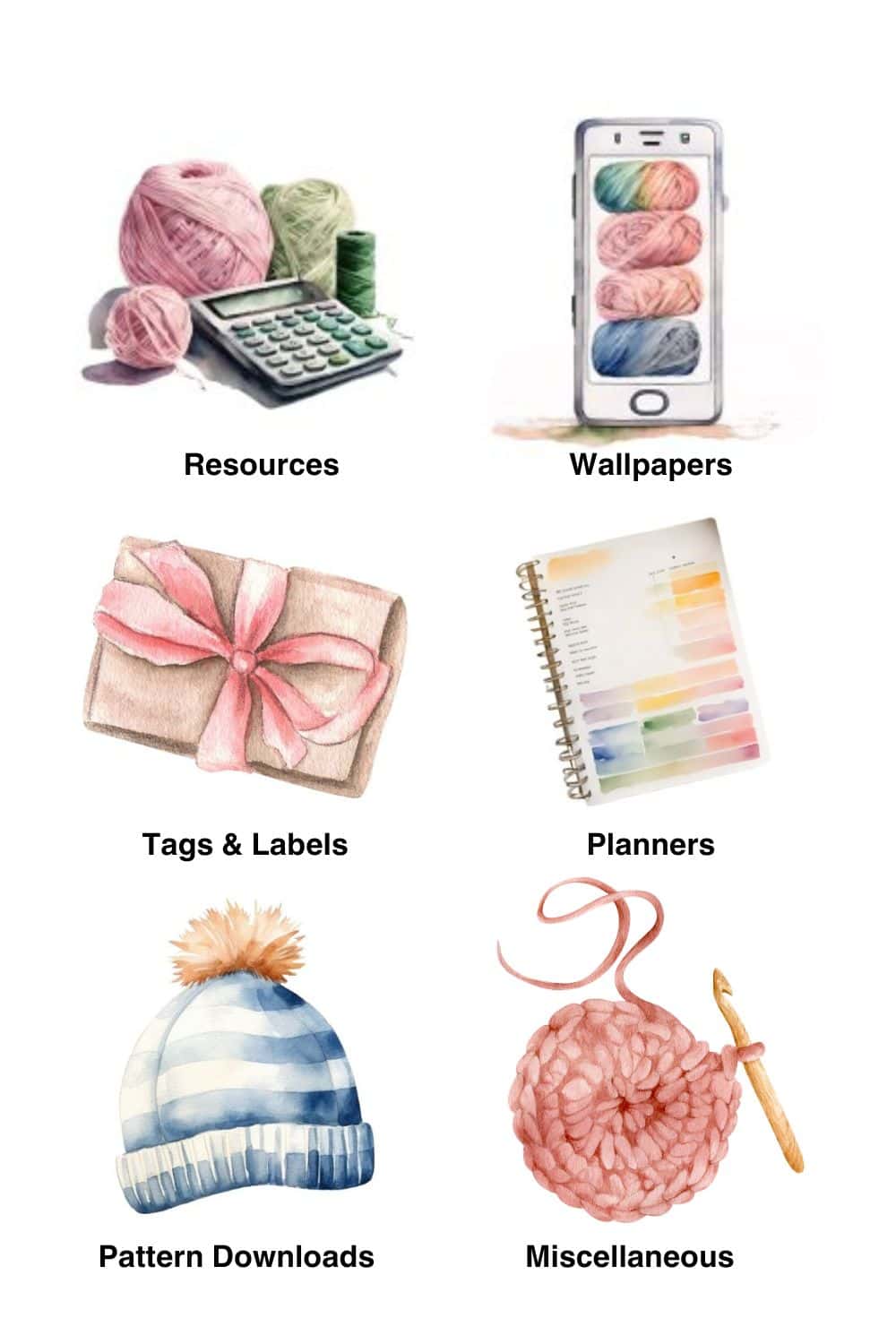 crochet icons