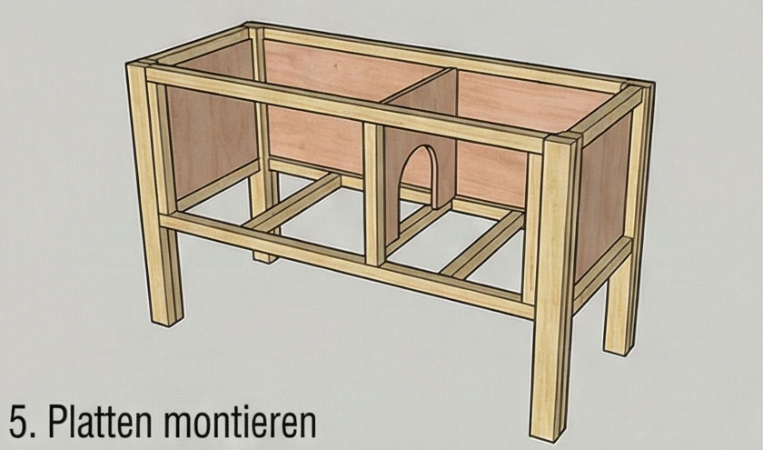 Platten montieren