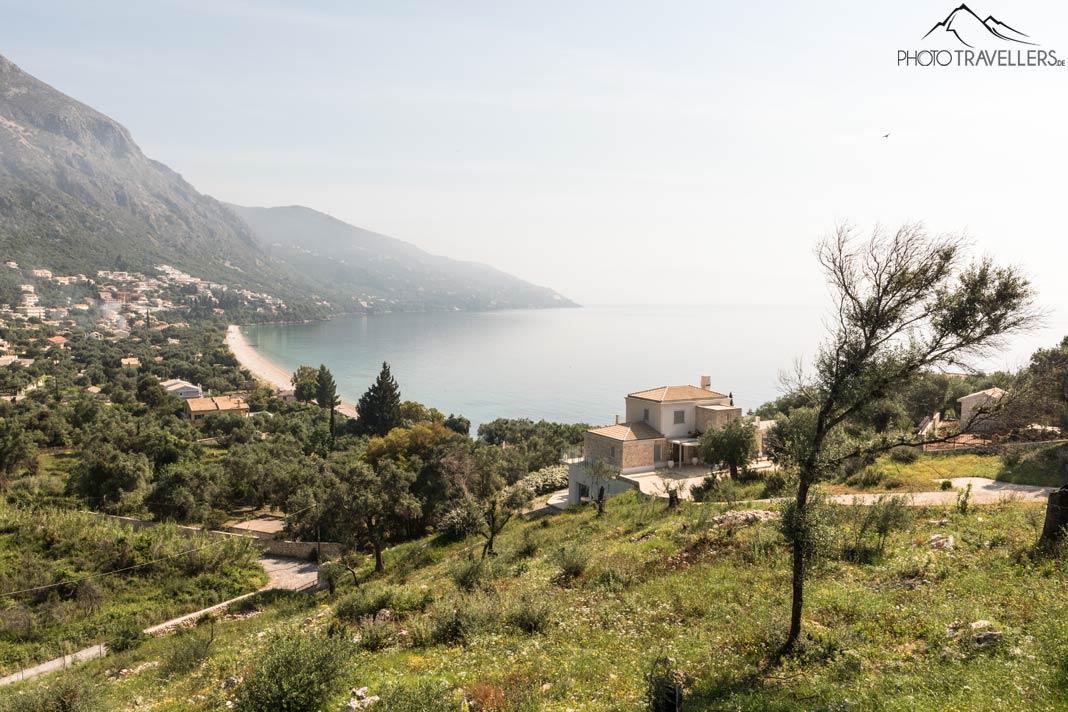 Blick auf den Barbati Beach