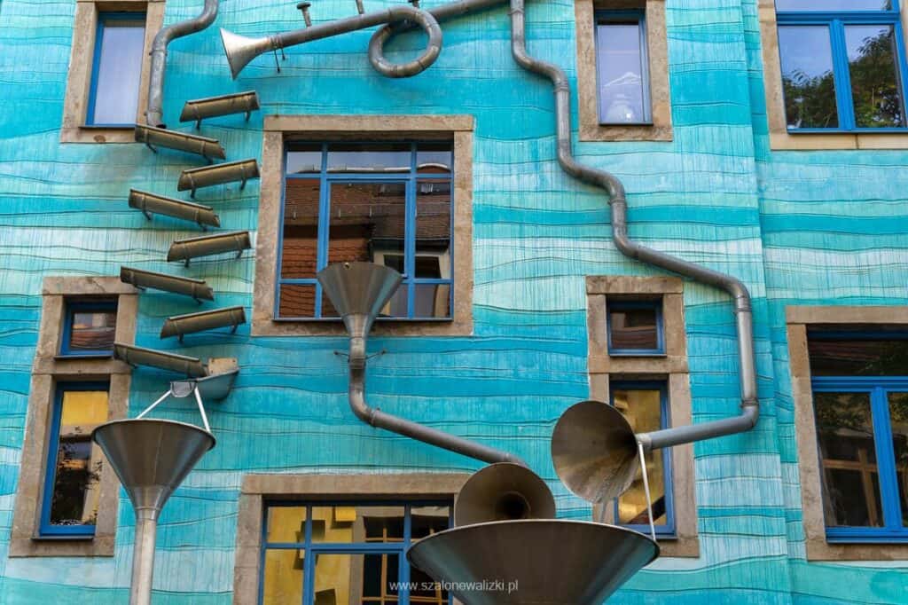 grająca ściana w dreźnie