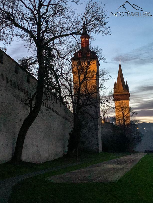 Die Museggmauer in Luzern